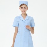 護士服藥店工作服職業裝夏款裝白色粉色蘭色短袖半袖XBL定做
