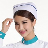 新款護士帽子白藍粉紅色護士四季帽子MZ-01特價定做