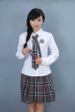 重慶初中高中學生校服韓版校服班服女生格子裙制服套裝定做