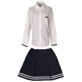 重慶高中生初中學生校服夏裝男學生長袖襯衫定做