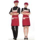 重慶圍裙韓版時尚廚房圍裙工作圍裙廚師服務員圍裙定做
